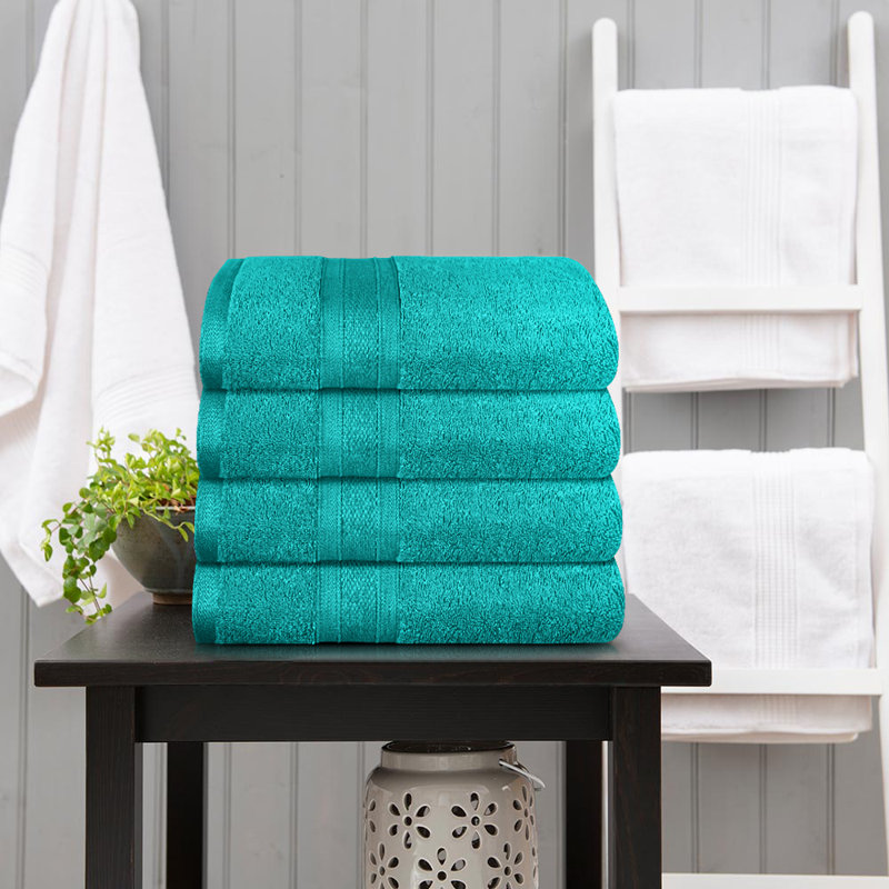 Trident 4 Piece 100 Cotton Bath Towel Set & Reviews Wayfair